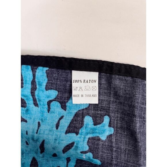 Women's High-rise wrap Lightweight Summer Maxi Skirt Black Size 16 100% Rayon - Picture 8 of 10